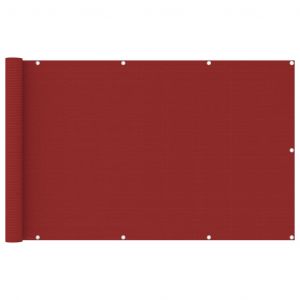 VidaXL Écran de balcon Rouge 120x600 cm PEHD