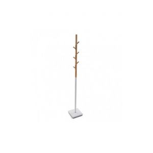 Image de Wellindal Porte manteau bois blanc bambou BERLIN