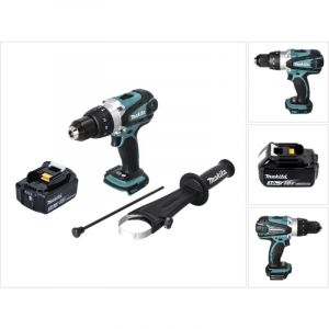 Makita DHP 458 F1 Perceuse-visseuse à percussion sans fil 18 V 91 Nm + 1x Batterie 3,0 Ah - sans chargeur