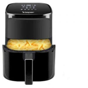Beper P101FRI051 Friteuse &agrave; air chaud, frite sans huile, 5 L, Display tactile, 8 programmes, r&eacute;glable jusqu'&agrave; 200&deg;C, minuterie 60 minutes, arr&ecirc;t automatique, Noir
