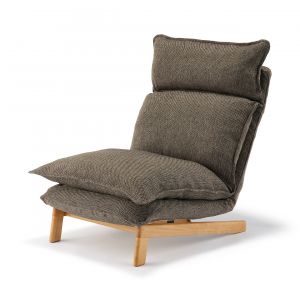 Fauteuil inclinable &agrave; dossier haut &ndash; Marron