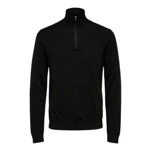Selected HOMME Pull en Maille Half-Zip Black XL Black XL