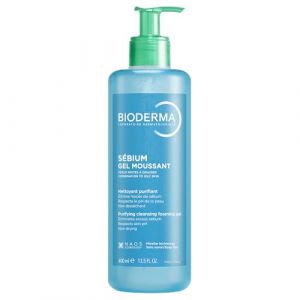 Bioderma Sebium Gel Moussant Detergente Purificante per Pelle Mista e Grassa 400ml