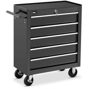 Servante d atelier 5 tiroirs 50 kg max verrouillable acier noir