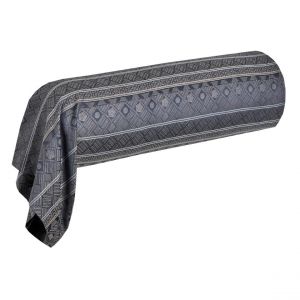 Blanc des vosges Taie traversin satin jacquard Allegro