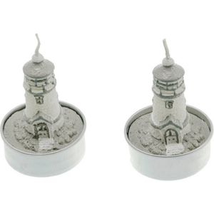 Ruedelafete Set de 2 bougies Phare 6cm