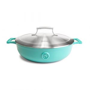 Casserole Saveur Voyage - Ø30 cm - Fonte - Sans PFAS - Induction - Bleu Saveur