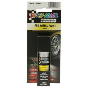 Duplicolor 665677 Tuning Stylo de Retouche Peinture Alu Wheel Paint Artic, 12 ML
