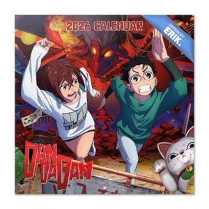 Grupo erik Calendrier 2026 Mural Dan Dan - Calendrier Mural 2026 Mensuel │ Idee Cadeau : Calendriers Muraux │ De Janvier &agrave; D&eacute;cembre : Espace pour notes et Illustrations d&eacute;coratives Anime (30x60 cm)