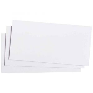 Clairefontaine Carte Pollen 10x21 Blanc - Paquet De 25
