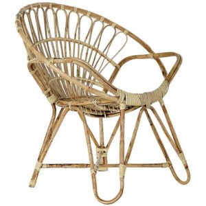 Alexandra House - Chaise En Rotin naturel - 77x58x85 cm