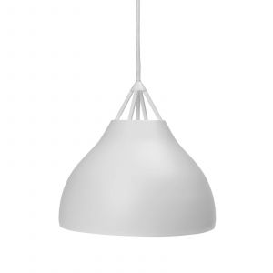 Dyberg Larsen Suspension Pyra, &Oslash; 23 cm, blanc, m&eacute;tal