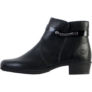 Rieker Femme Bottines Y0783, Dame Bottines,Bottillons,Bottes,Botte,Demi-Botte,Chaussure de Transition,Chaussure d'hiver,Noir (Schwarz / 00),36 EU / 3.5 UK