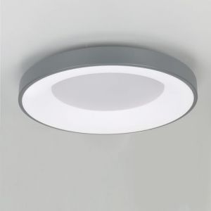 Alpinaluz Plafonnier LED &Oslash;50 cm 40W 5000 lm en Acier Gris Mat &ndash; S&eacute;lecteur CCT 3000K/4000K/6000K &ndash; Lumi&egrave;re Blanche R&eacute;glable &ndash; Design Moderne pour Salon, Chambre ou Cuisine