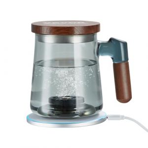 Générateur d'eau Hydrogénée - VEVOR - 130x100x123mm Carafe Hydrogénée 400 mL Ioniseur SPE Domicile Avec base de chargement sans fil