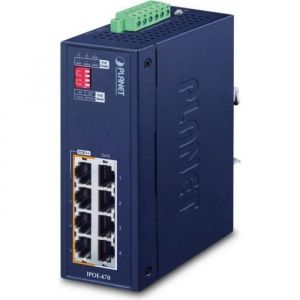 Planet IP30 Industrial 4-port Gigabit Ethernet IPOE-470-12V