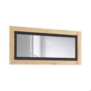 M&S Miroir rectangulaire 180 cm décor naturel et gris foncé - berine