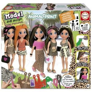 Educa My Model Animal Print. Créez et concevez Votre poupée, Comprend Plus de 150 Looks et Plus. +36 Accessoires pour Personnaliser Votre poupée. Cadeau pour garçons et Filles 6 7 Ans 8 Ans (20098)