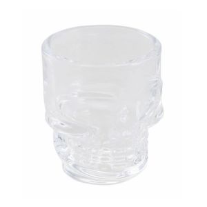 Ruedelafete Verre Shot Tête de Mort transparent 6cm en verre