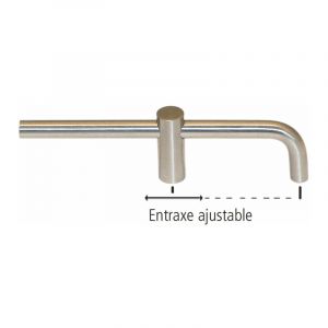 Poignée arc de diamètre 8mm entraxe 64mm - CADAP - 00507/72S