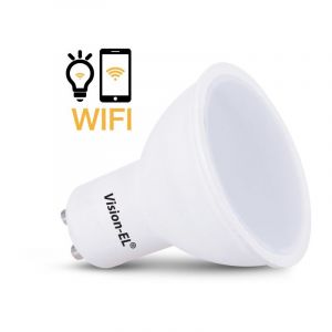 Image de Vision-El Ampoule LED GU10 connectée Wifi - 5W - 4000°K - 400lm - Dimmable