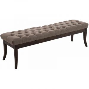 CLP Banc Ramses tissu antique sombre taupe 150 cm