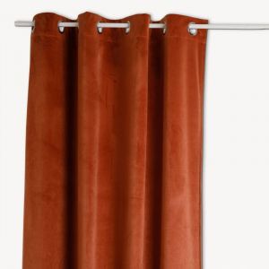 Atmosphera Rideau occultant en velours COCON
