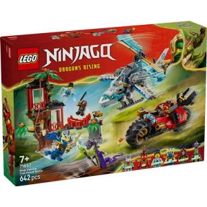 Lego NINJAGO 71857 La Cabane et les V&eacute;hicules des Ninjas - Jeu 7 ans