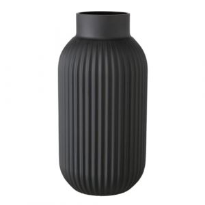 Boltze Nordika Vase Noir Mat 30 cm (1 pi&egrave;ce)