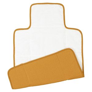 Matelas à langer nomade gaze de coton, K la Jaune Moutarde Taille Taille Unique