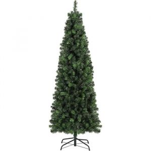 Salcar Sapin de Noël Slim Artificiel 210 cm avec 818 Pointes