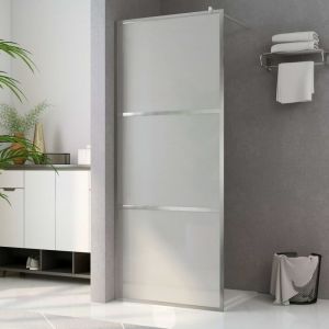 VidaXL Paroi de douche à l'italienne à verre ESG dépoli 100x195 cm