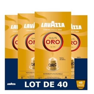 Lavazza Capsules de Café - Qualità Oro - Compatibles Nespresso - 100% Arabica - 40 Pièces