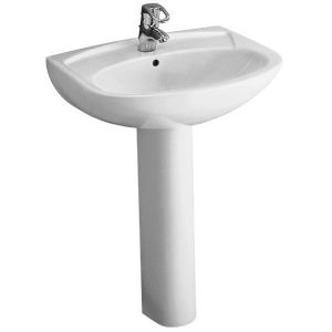 Image de Villeroy & Boch Lavabo VOLTA - Colonne seule blanche