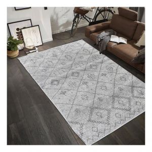 Unamourdetapis Tapis style Berbère 120x170 cm Rectangulaire SAUTUL Crème Entrée adapté au chauffage par le sol