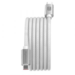 Xtrememac C&acirc;ble USB C 2M blanc magnetique 60W