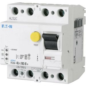 Eaton 167882 FRCDM-63/4/003-G/B+ Disjoncteur différentiel sensible à tous les courants 4 pôles 63 A 0.03 A 240 V, 415 V