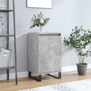 VidaXL Buffet,Meuble de rangement gris béton 40x35x70 cm bois d'ingénierie - Blanc