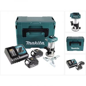 Makita DRT 50 RMJ fraiseuse multifonction sans fil brushless 18V + 2x batteries 4,0 Ah + chargeur rapide en Makpac 3