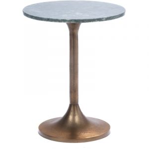 Amadeus Bout de canapé Marbre vert 40 cm