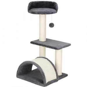 Springos Arbre À Chat Avec Plateformes Poteaux En Sisal Pont Et Balle Suspendue ¿ 67 Cm