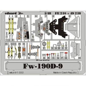 Eduard MAQUETTE FW 109 D 9 TAMIYA 1/48 FE210