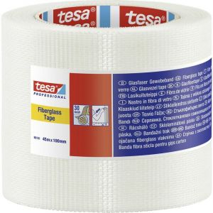 Tesa 60101-00003-00 Ruban adhésif toilé Professional blanc (L x l) 45 m x 10 cm 1 pc(s) -
