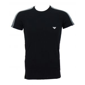 Emporio Armani Crew Neck T-Shirt Bold Eagle, Noir, S Homme