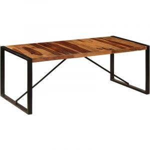 VidaXL Table &Agrave; D&atilde;Ner 200x100x75 Cm Bois De Sesham Solide
