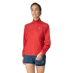 Odlo Women's Jacket Essential Light - Coupe-vent taille M, rouge
