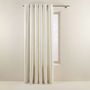 Rideau oeillets doublé thermique 140x350 cm Madura Naturel - coconut
