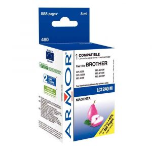 Armor Cartouche jet d'encre compatible Brother LC1240 magenta compatible