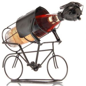 Image de Ludi Vin Porte-bouteille Métal - Cycliste