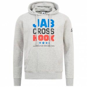 Adidas Boxing WBC Hommes Sweat &agrave; capuche gris CLHDJCH107